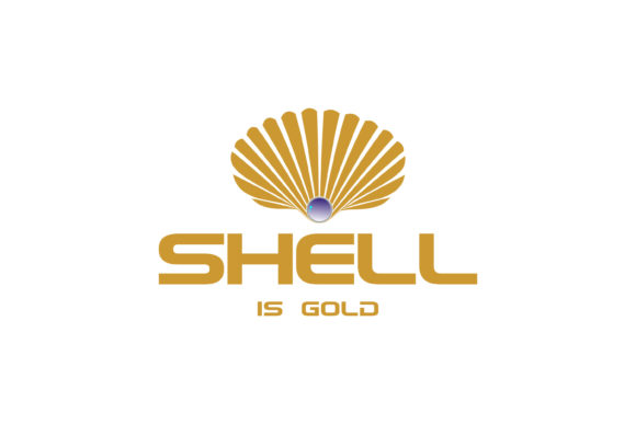 Beauty Gold Seashell Oyster with Diamond – A Versatile Vector Design