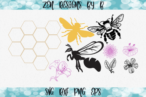 Bee Bundle with Honeycomb Graphic: A Versatile Tool for Modern Creators and Entrepreneurs