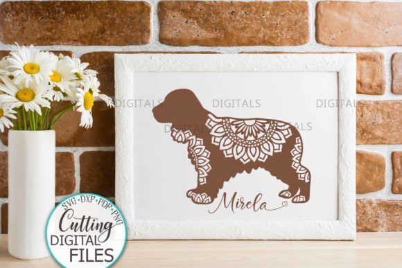 Cocker Spaniel Layered Mandala Dog