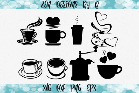 Coffee Cups Bundle: A Versatile Resource for Creative Projects