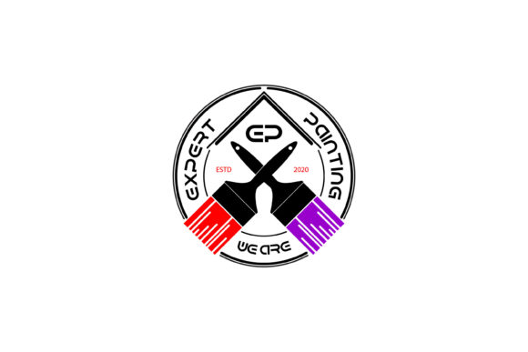 Cross Paint Brush with Roof Logo Design – A Versatile Creative Tool