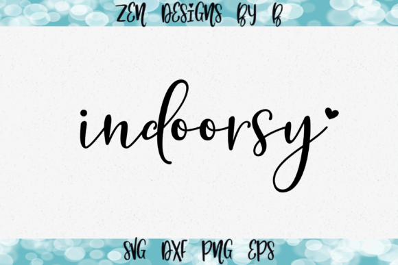 Indoorsy with Heart Graphic: A Creative Tool for Modern Crafting and Design