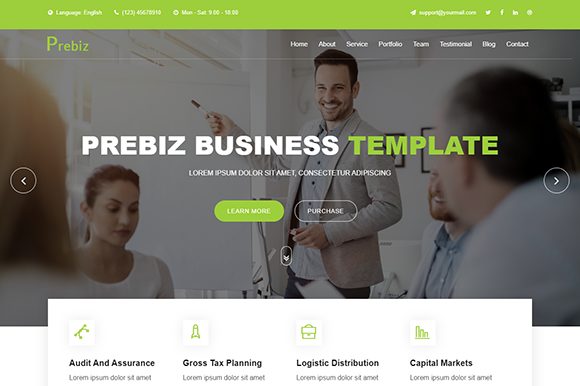 Prebiz Digital Business Website Template: A Practical Solution for Modern Corporate Websites