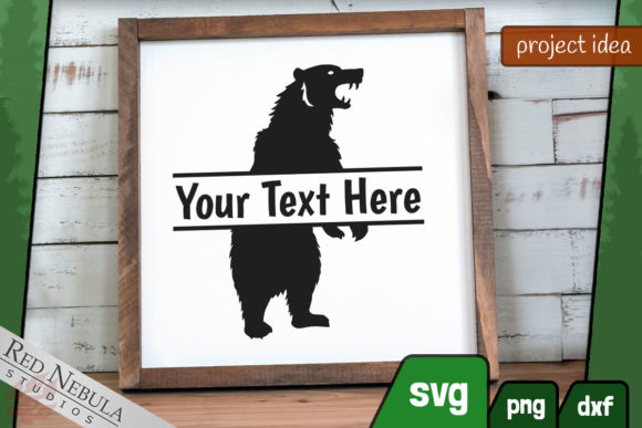 Woodland Bear Split Monogram: A Creative Solution for Personalized Design Projects